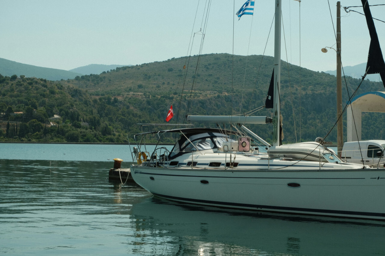 Sailing in Kefalonia (Cephalonia) Greece