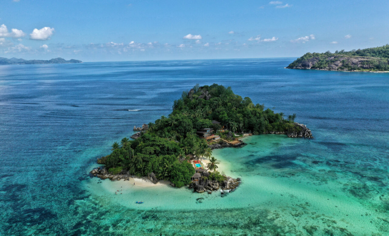 Small island in Seychelles